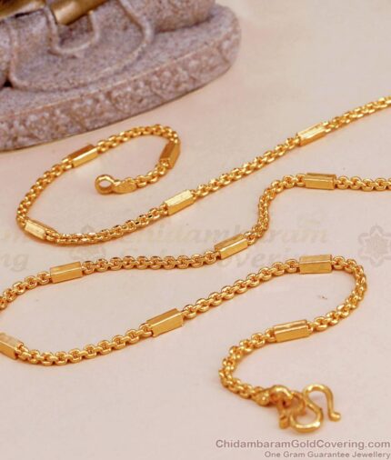 Latest One Gram Gold Short Chain