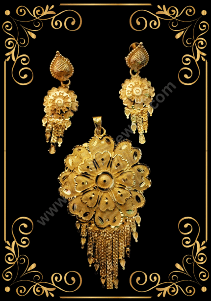 Pendant Set Sunflower Style with Latkan