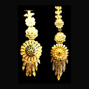 New Plain Two Gram Gold Dangler Earring – gold plated jewellery by Tanishka Jewels