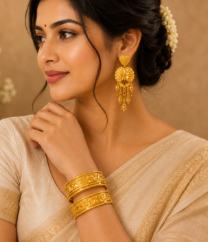 Bridal Six Set Bangles – gold plated jewellery by Tanishka Jewels
