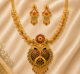 Bridal Necklace Dangler Earring Combo – gold plated jewellery by Tanishka Jewels