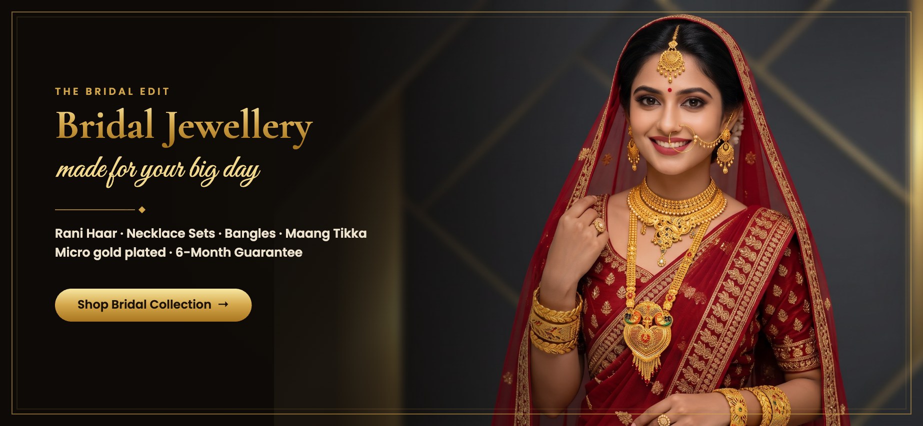 Bridal gold plated jewellery collection – Tanishka Jewels