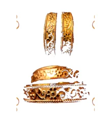 Flower Design Shiny Bangle – gold plated jewellery by Tanishka Jewels