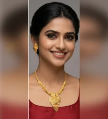 Designer Necklace sober stylish look – gold plated jewellery by Tanishka Jewels