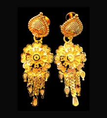 Circular Ear Ring – gold plated jewellery by Tanishka Jewels