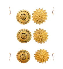 Ear Ring Cute Sunflower – gold plated jewellery by Tanishka Jewels
