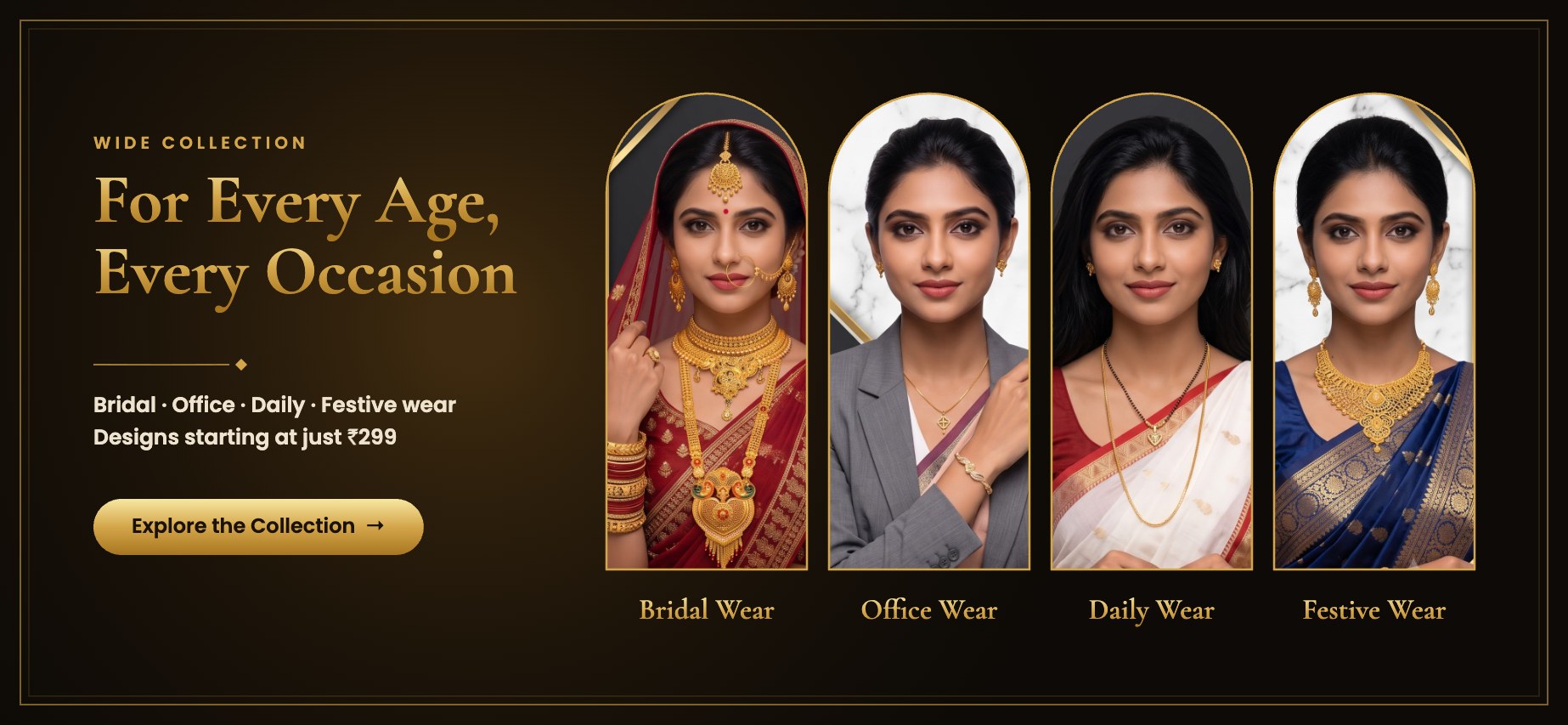 Gold plated jewellery for bridal, office, daily and festive wear – Tanishka Jewels