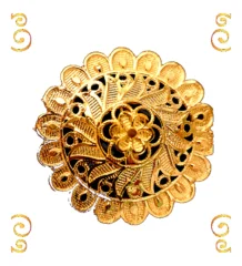 Woman Ring Sankh Design – gold plated jewellery by Tanishka Jewels