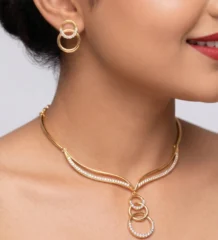 Premium AD Necklace- Circular Pendant