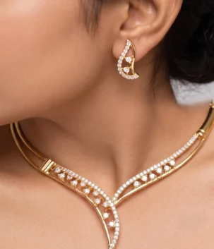 Premium AD Stone Luxury Necklace