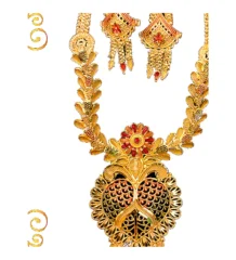 Royal Rani Har Peacock Design – gold plated jewellery by Tanishka Jewels