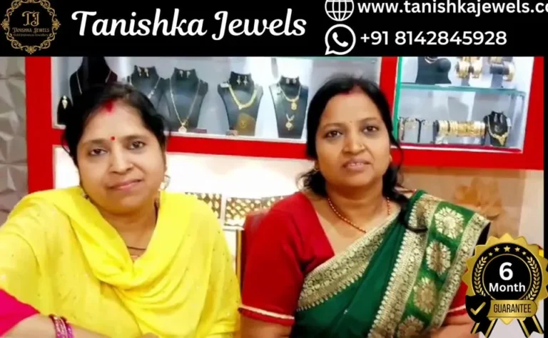 Customer on her second visit to Tanishka Jewels with her sister, talking about the chain she bought earlier