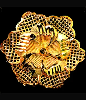 Woman Ring Elegance Sunflower – gold plated jewellery by Tanishka Jewels